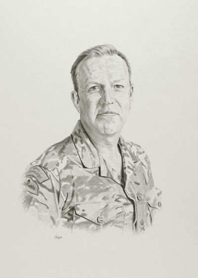 General Mike Elviss Portrait by Simon Taylor