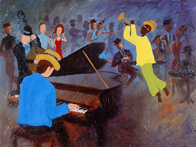 Jazz Club Trumpeter by Simon Taylor