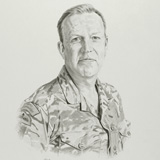 Gen Mike Elviss Portrait by Simon Taylor