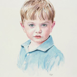 Henry, watercolour portrait by Simon Taylor