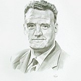 Pencil drawn portraitby Simon Taylor